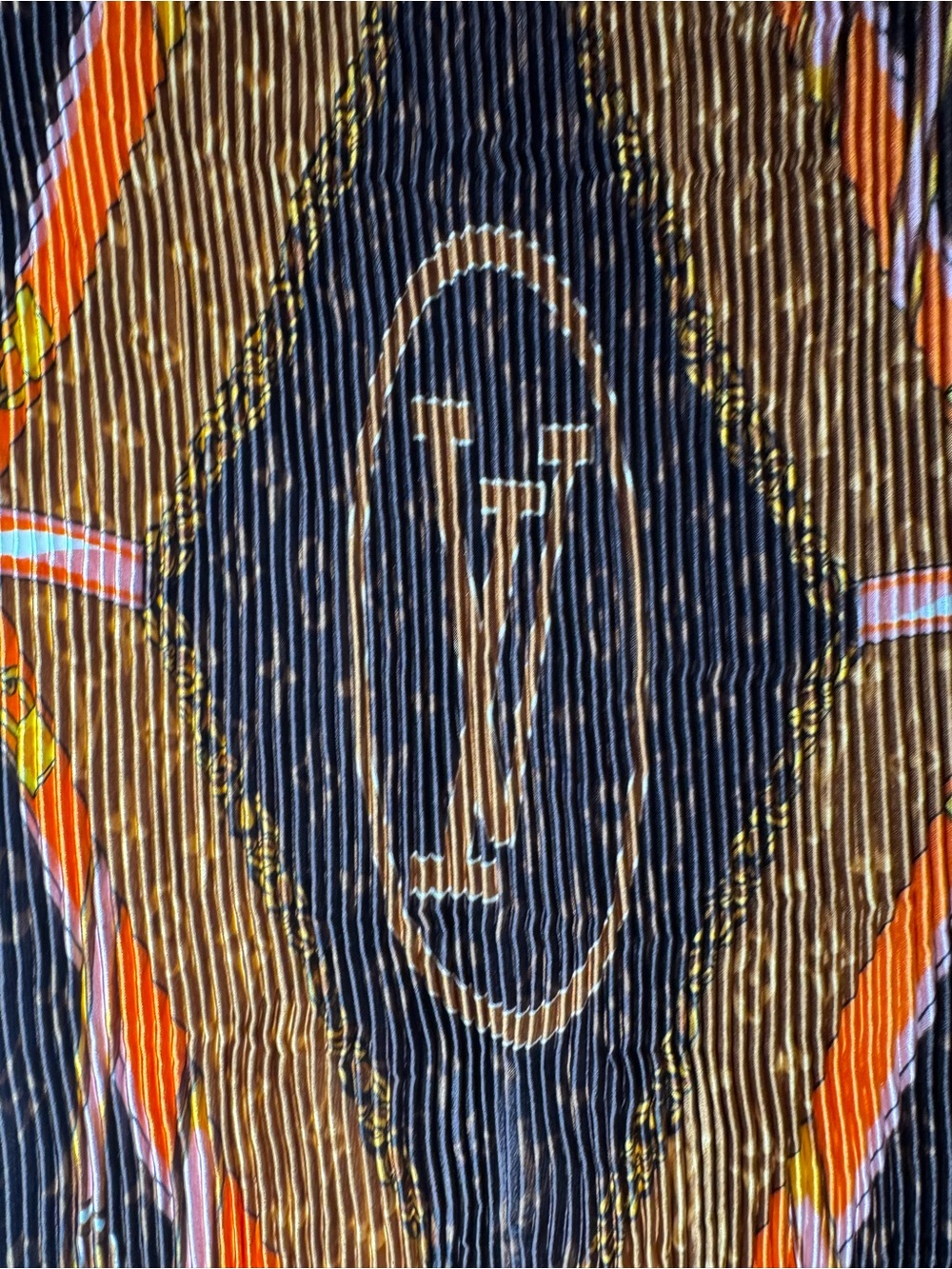 BRAND NEW! Brown Patterned Women’s Dress with Pink and Orange Accents